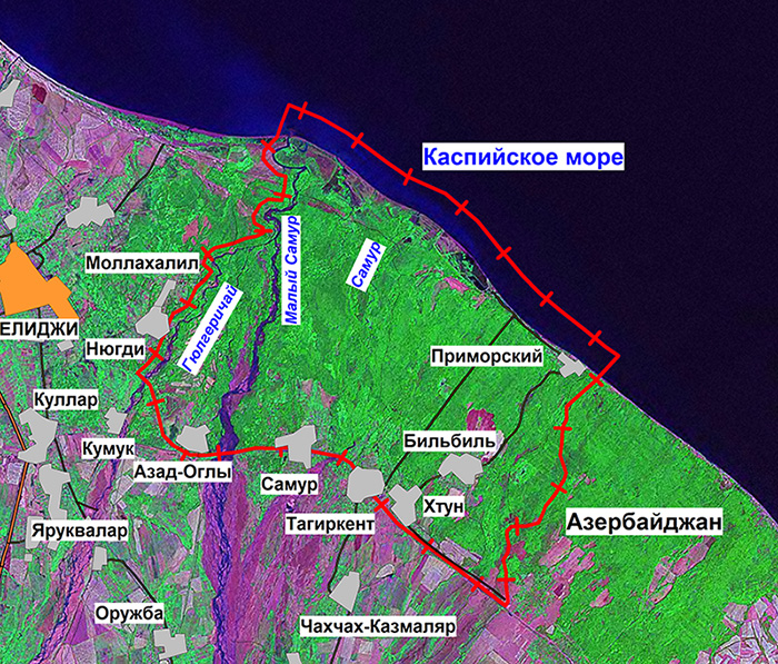 Самурский лес карта