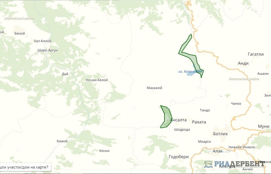 Карта ботлихского района